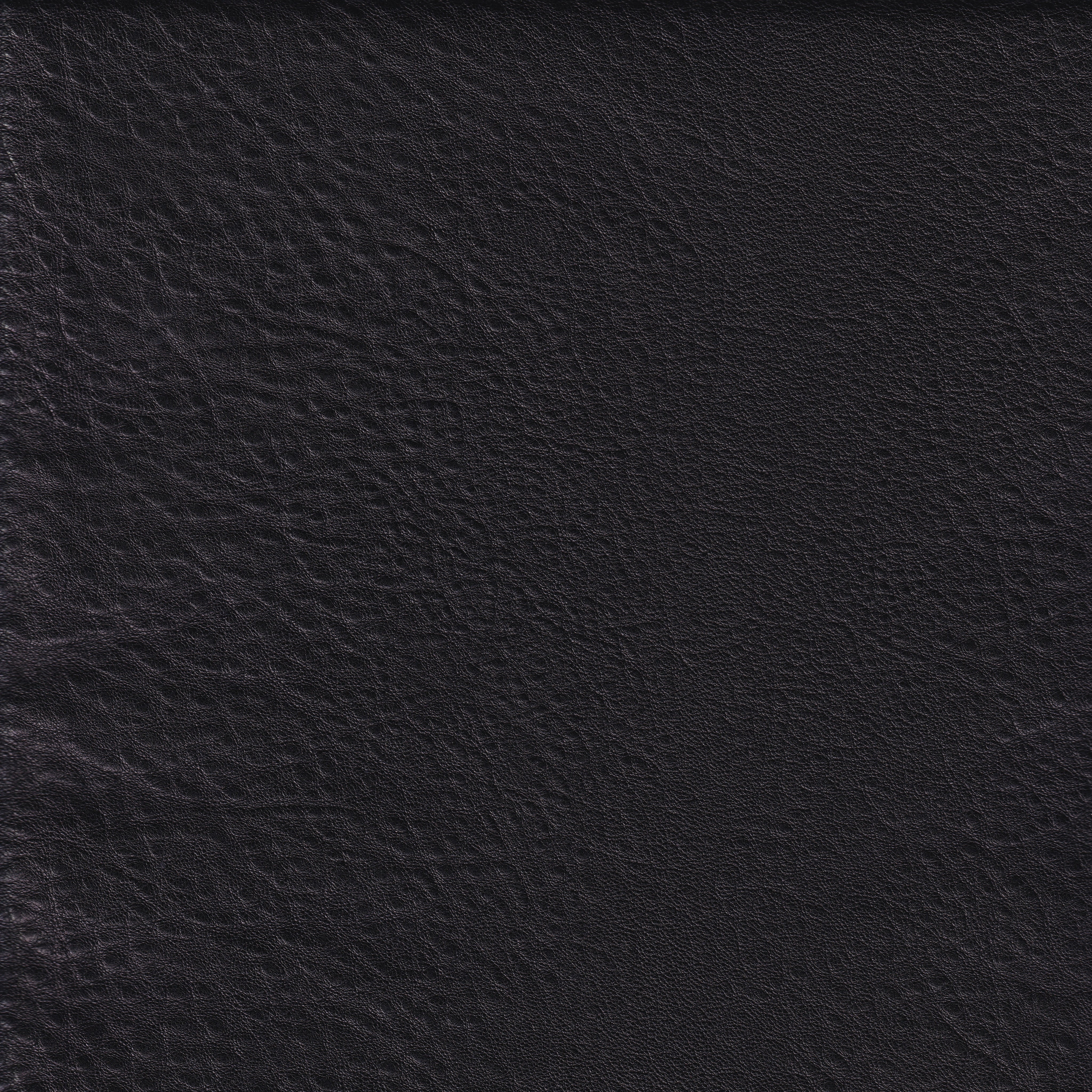 BRISTOL BLACK - Lamb Leather Fabric  — Sold per square foot (sq.ft)