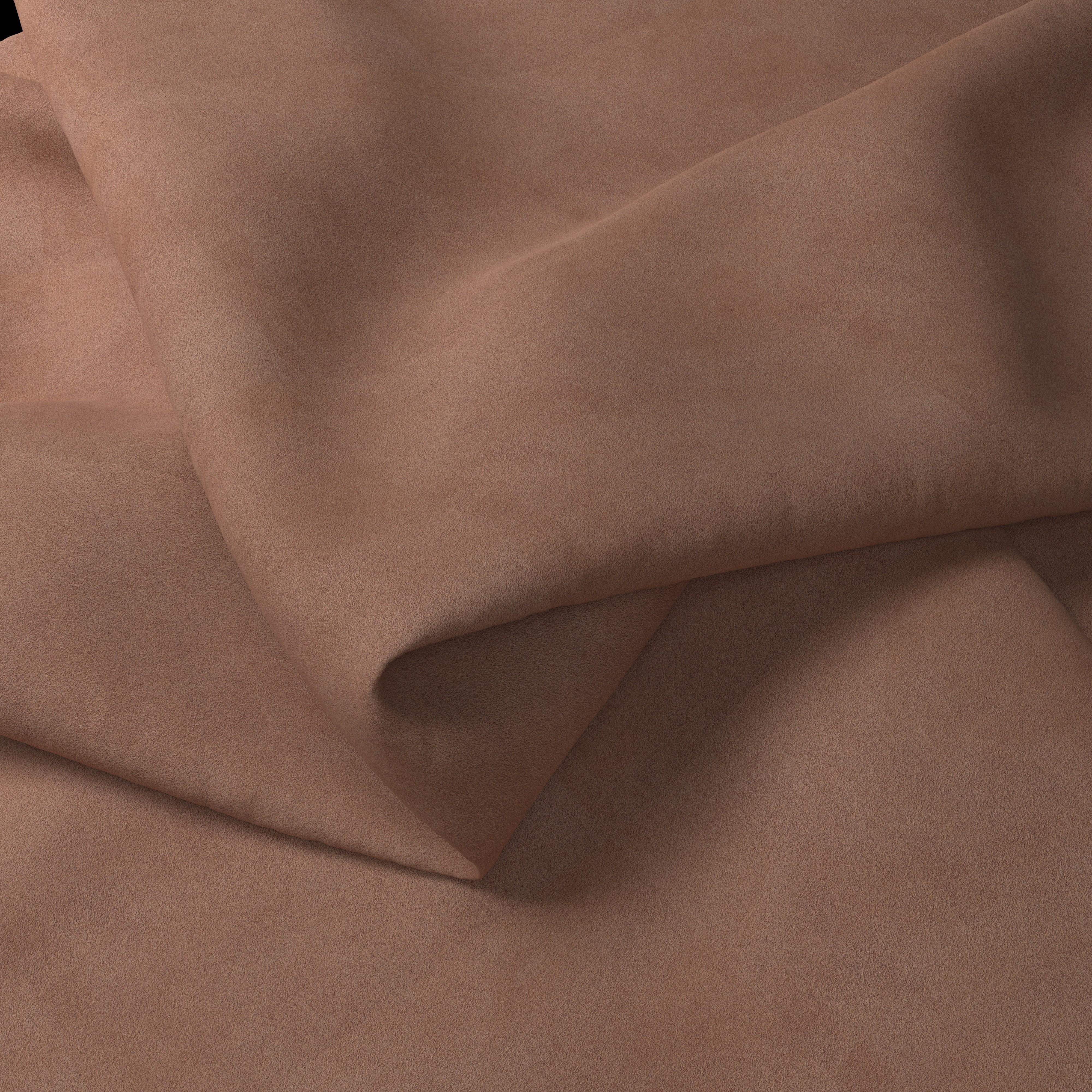 METIS SUEDE CAMEL - Lamb Leather Fabric  — Sold per sq.ft