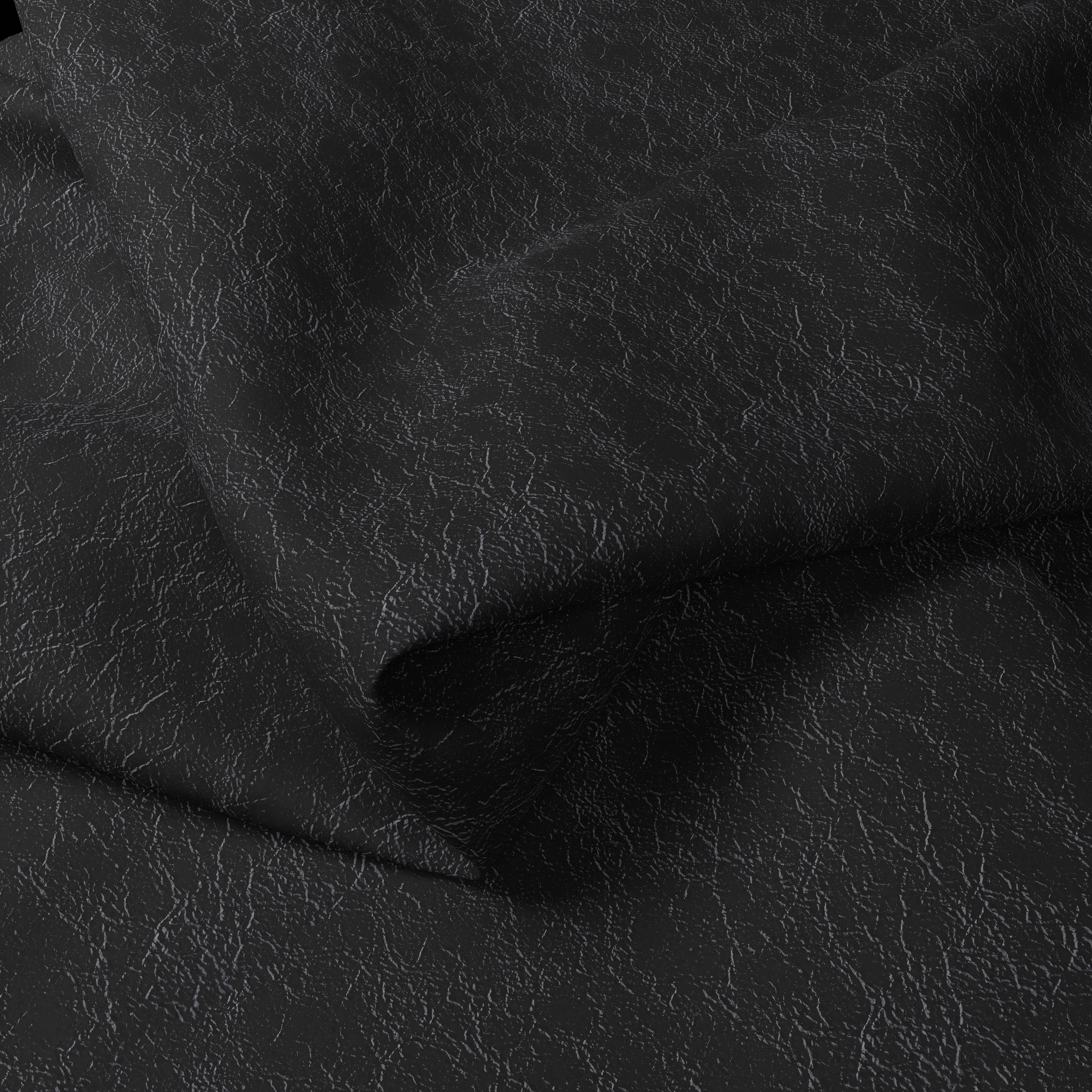 LAMB NZ RUGAN ON SUEDE BLACK - Lamb Leather Fabric  — Sold per sq.ft