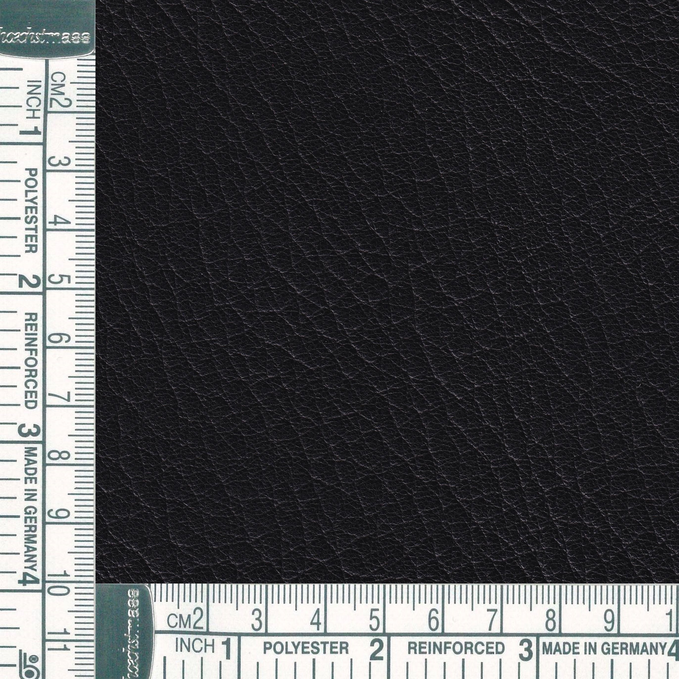 REIN EFFECT N ASKI BLACK - Lamb Leather Fabric  — Sold per sq.ft