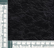 LAMB NZ RUGAN ON SUEDE BLACK - Lamb Leather Fabric  — Sold per sq.ft