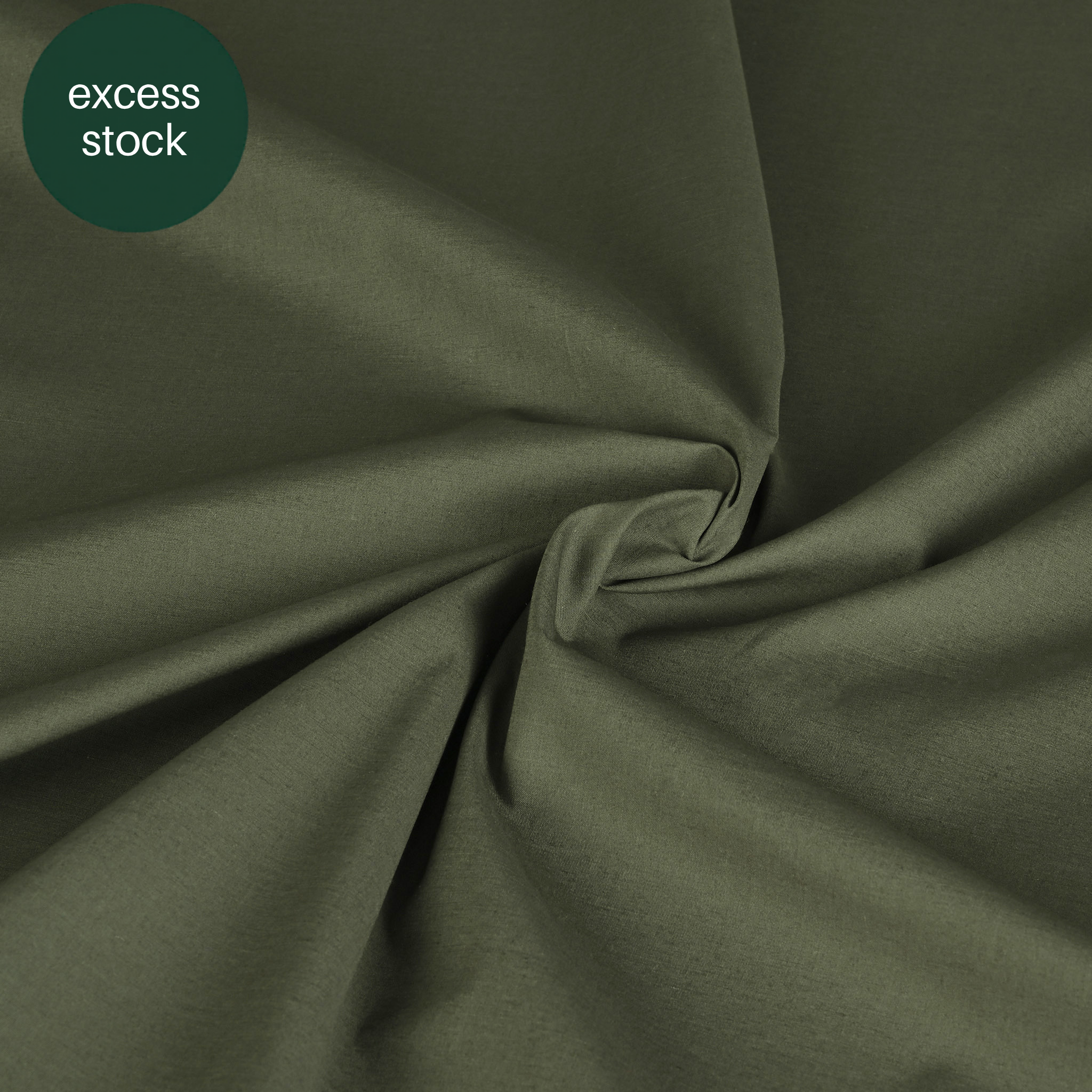 Khaki Green Poplin Fabric 8233