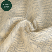Cream Striped Linen Fabric 7115