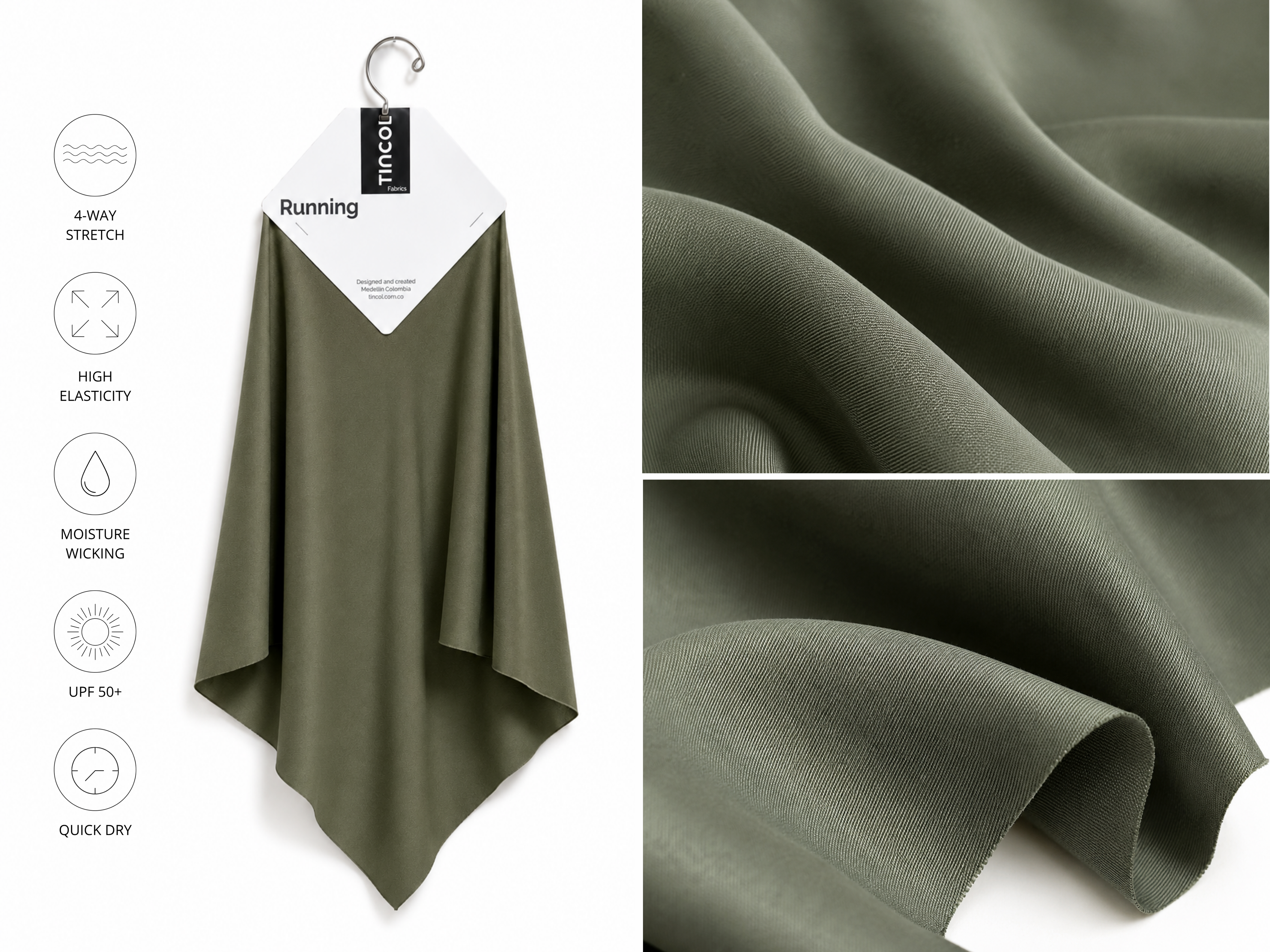 Running fabric swatch