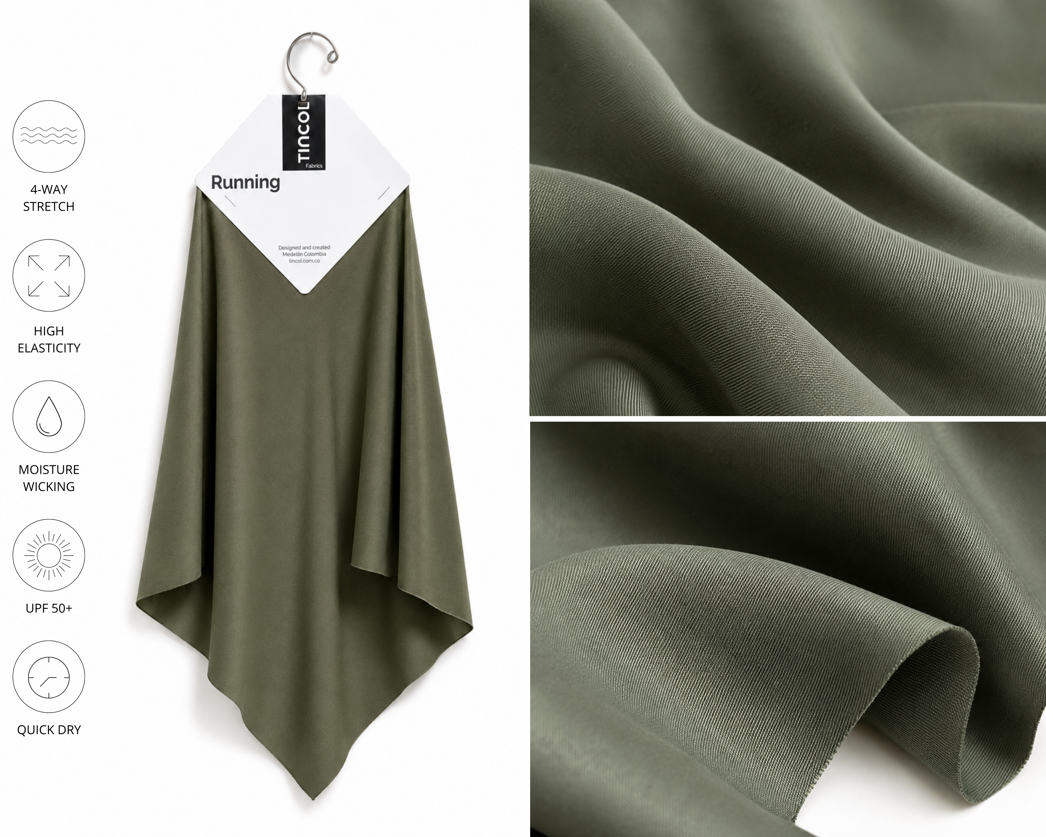Running fabric swatch