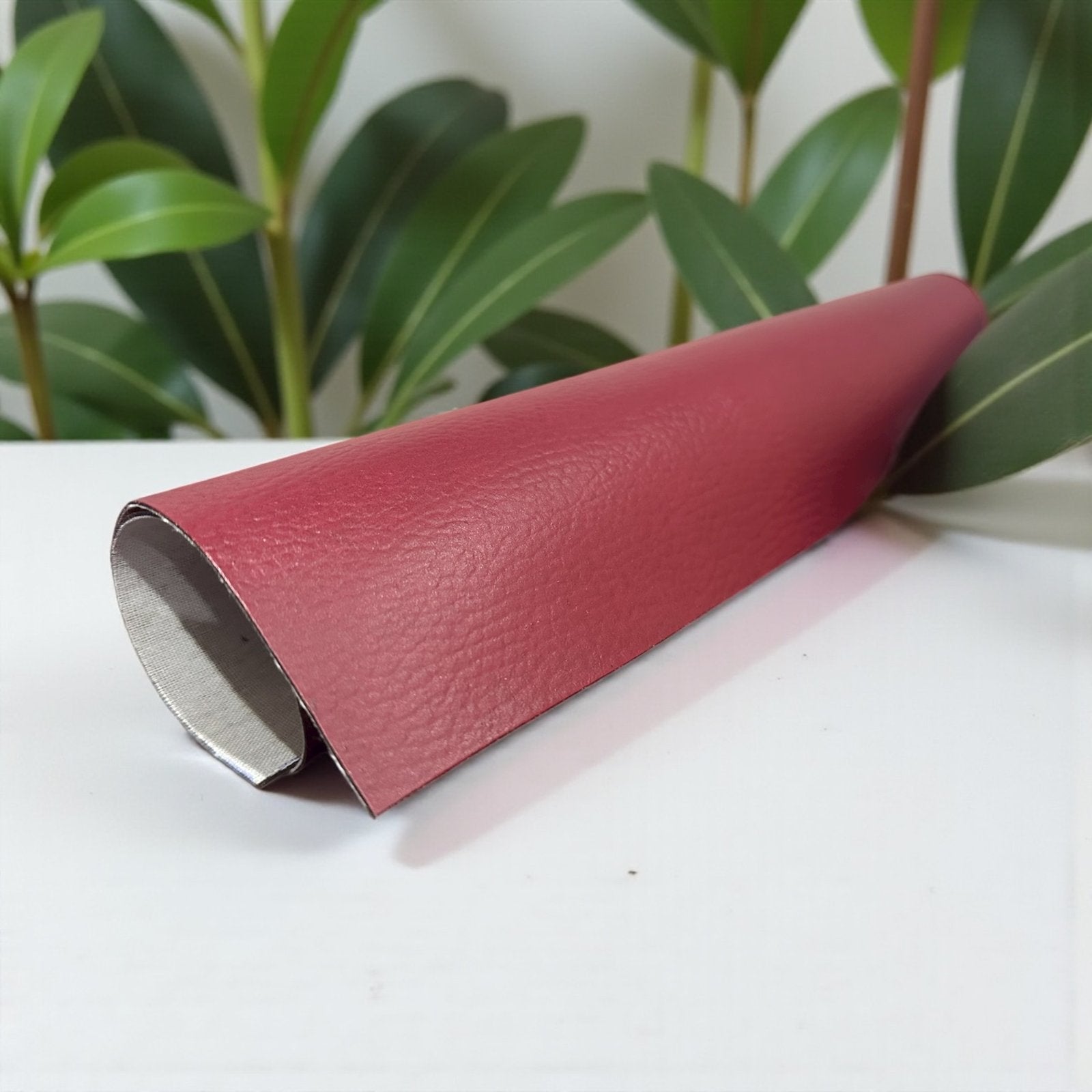 Leafy Firm Pebbled - Dark Red