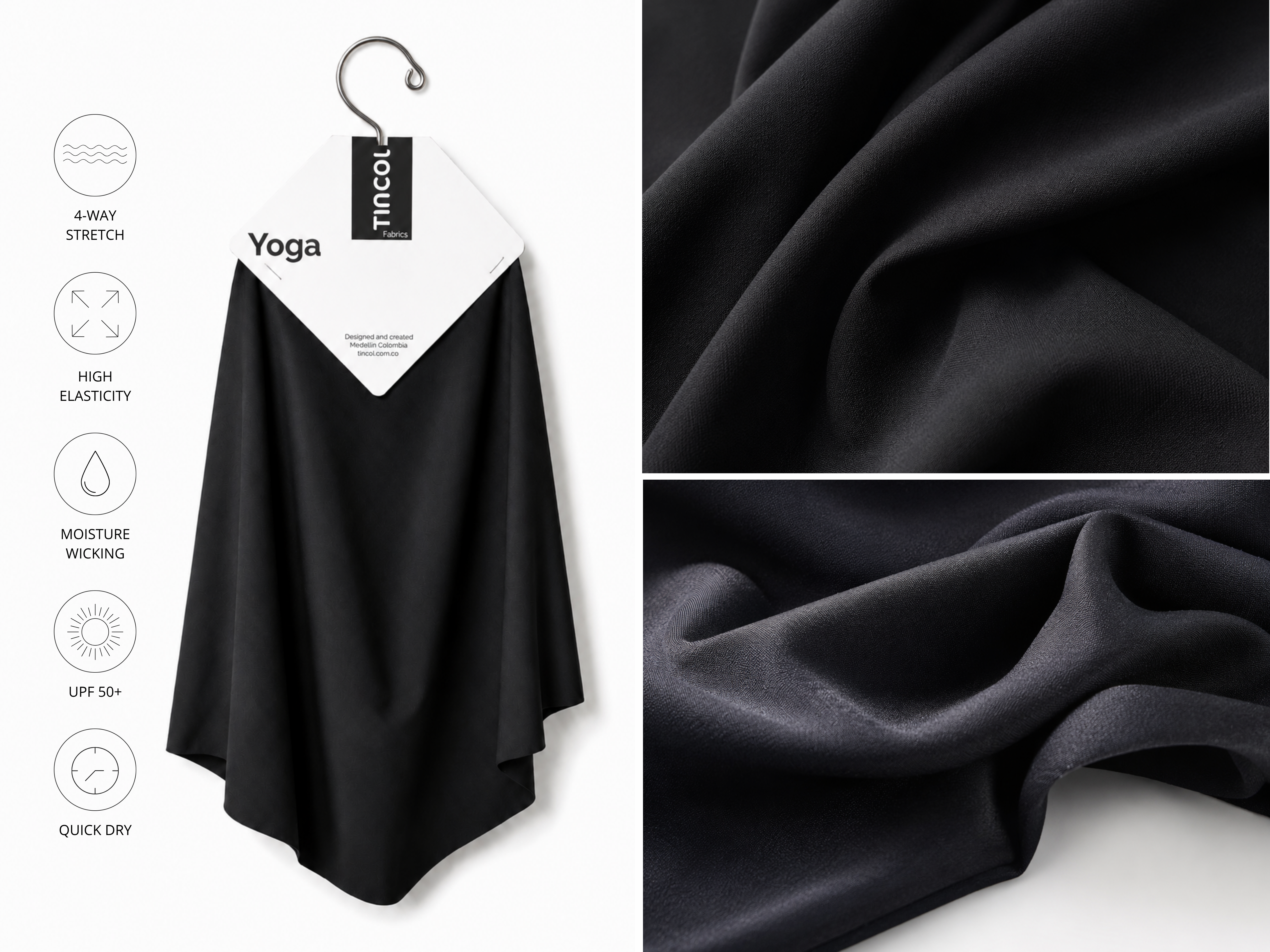 Yoga fabric swatch