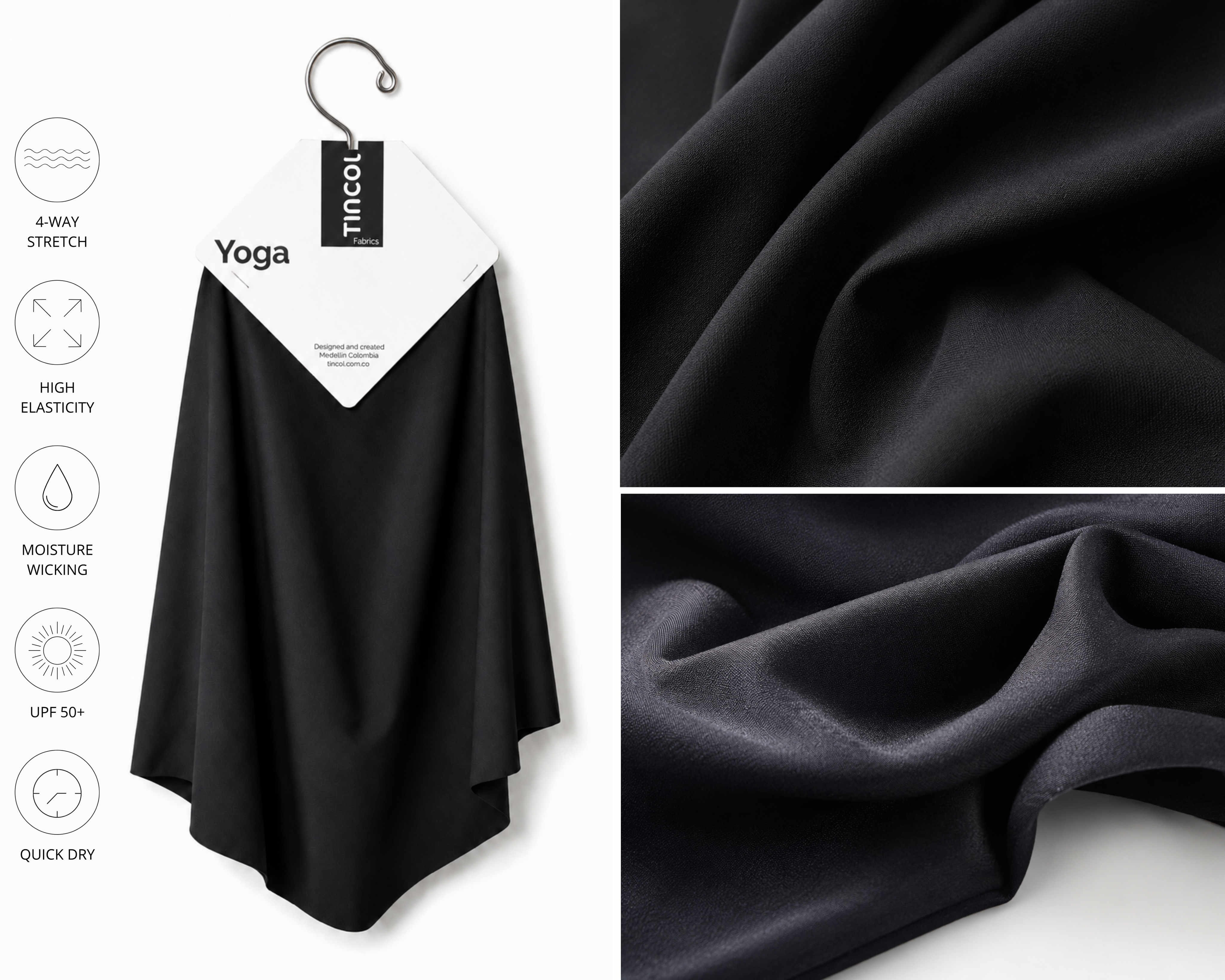 Yoga fabric swatch