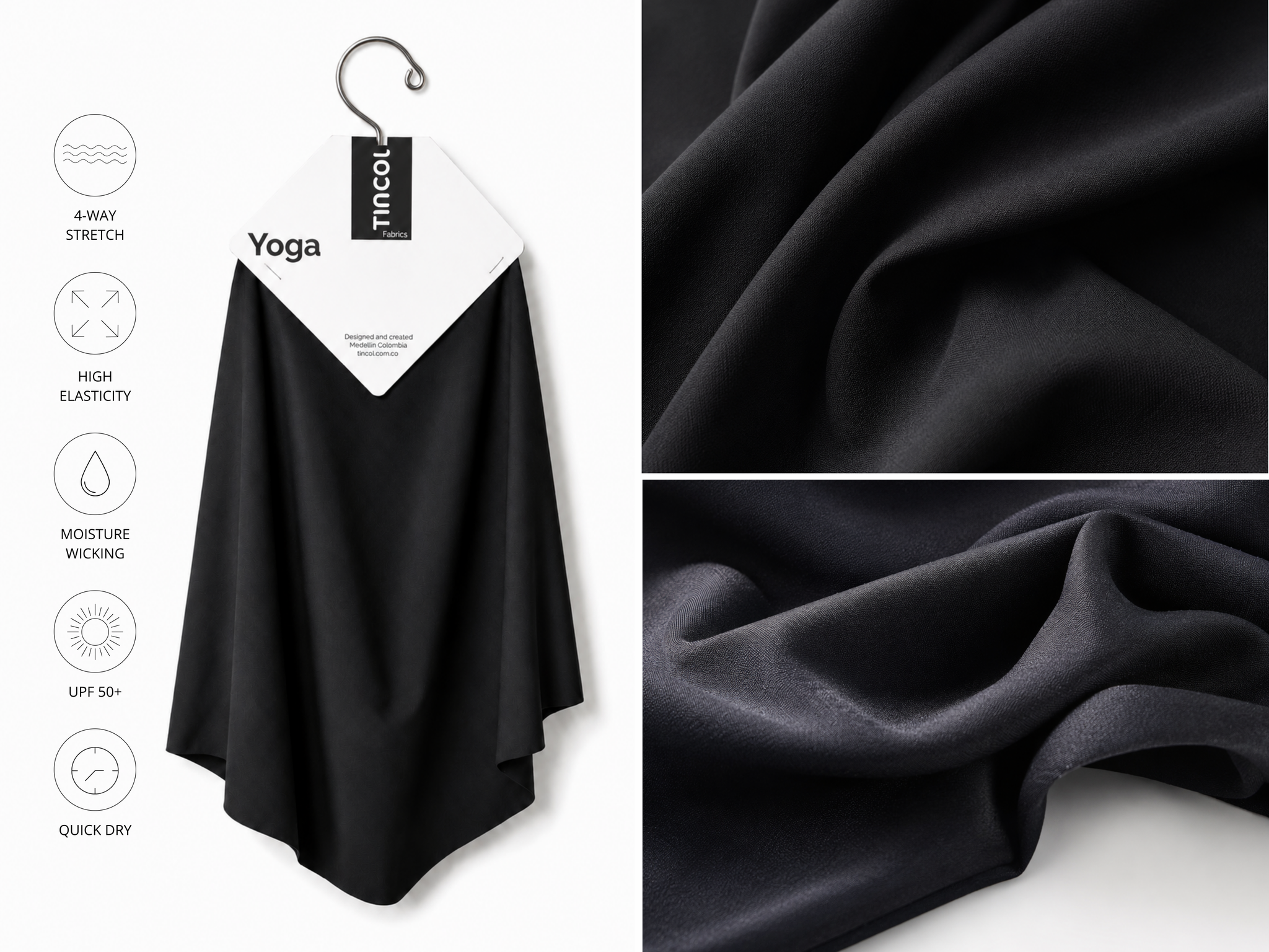 Yoga fabric swatch