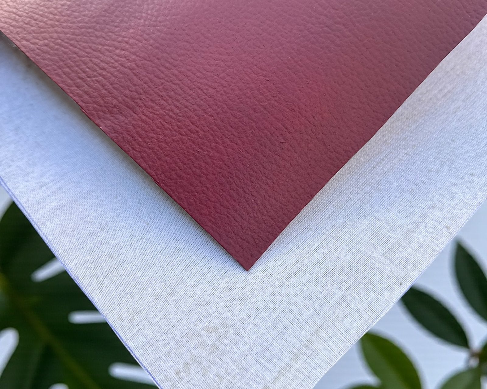 Leafy Firm Pebbled - Dark Red