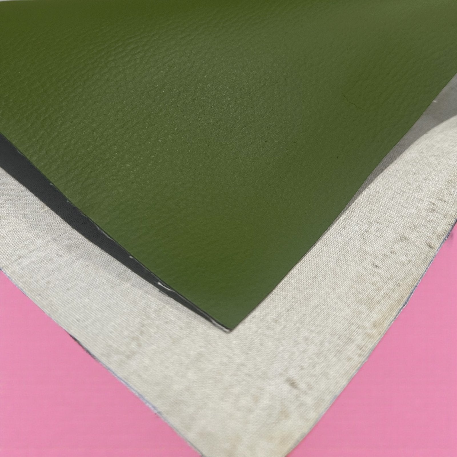 Leafy Firm Pebbled - Olive Green