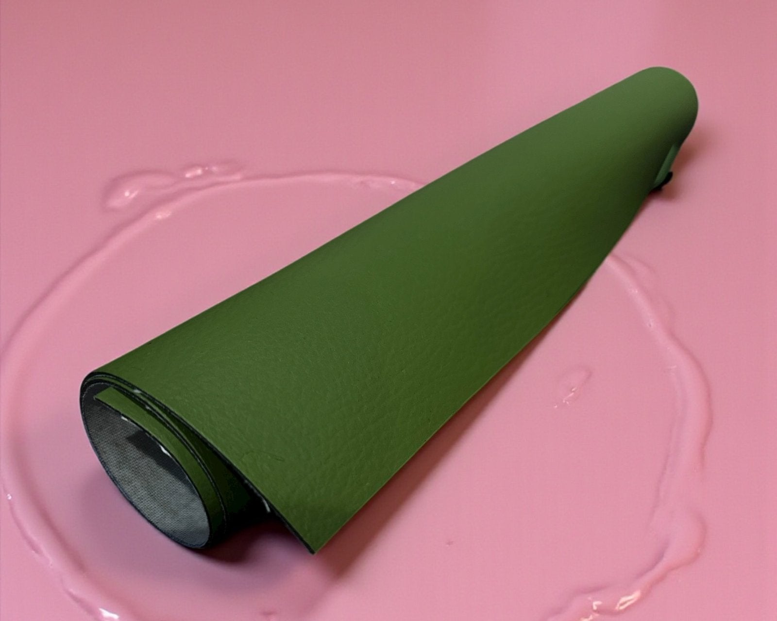 Leafy Firm Pebbled - Olive Green
